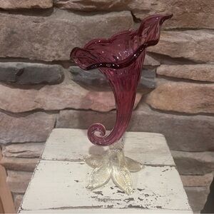 Fenten cranberry Jack in the‎ pulpit vase.